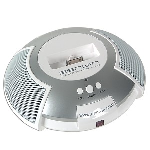 Benwin iChoice Dock and Speakers w/Remote for iPod (White)